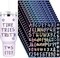 12 Sheets Vinyl Letters Stickers for Stanley Cups, 1 Inch Waterproof Capital Alphabet
